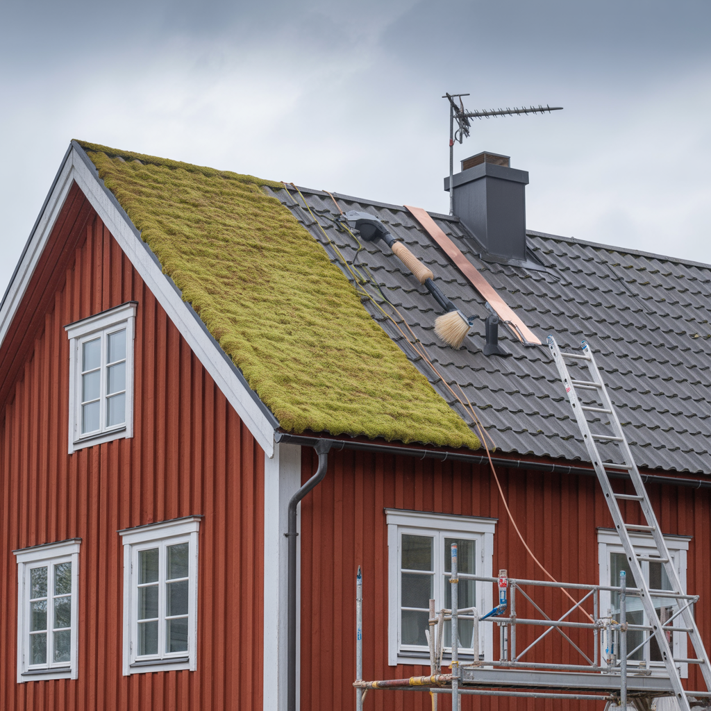 ta bort mossa pa tak metoder risker och kostnad