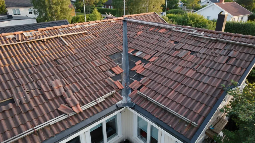 tg rd av takl ckage p tak i abrahamsberg bromma